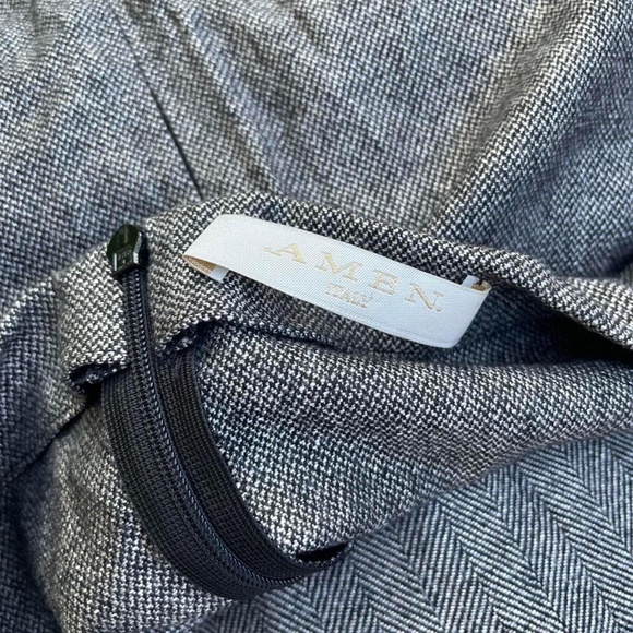 Grey wool dress 2000s super trendy - Picture 3 of 4